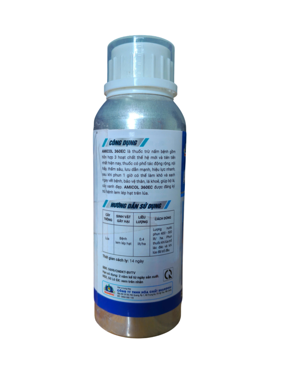 AMICOL 360EC  (Difenoconazole 155g/l + Propiconazole 155g/l + Tebuconazole 50g/l) - Ảnh 4