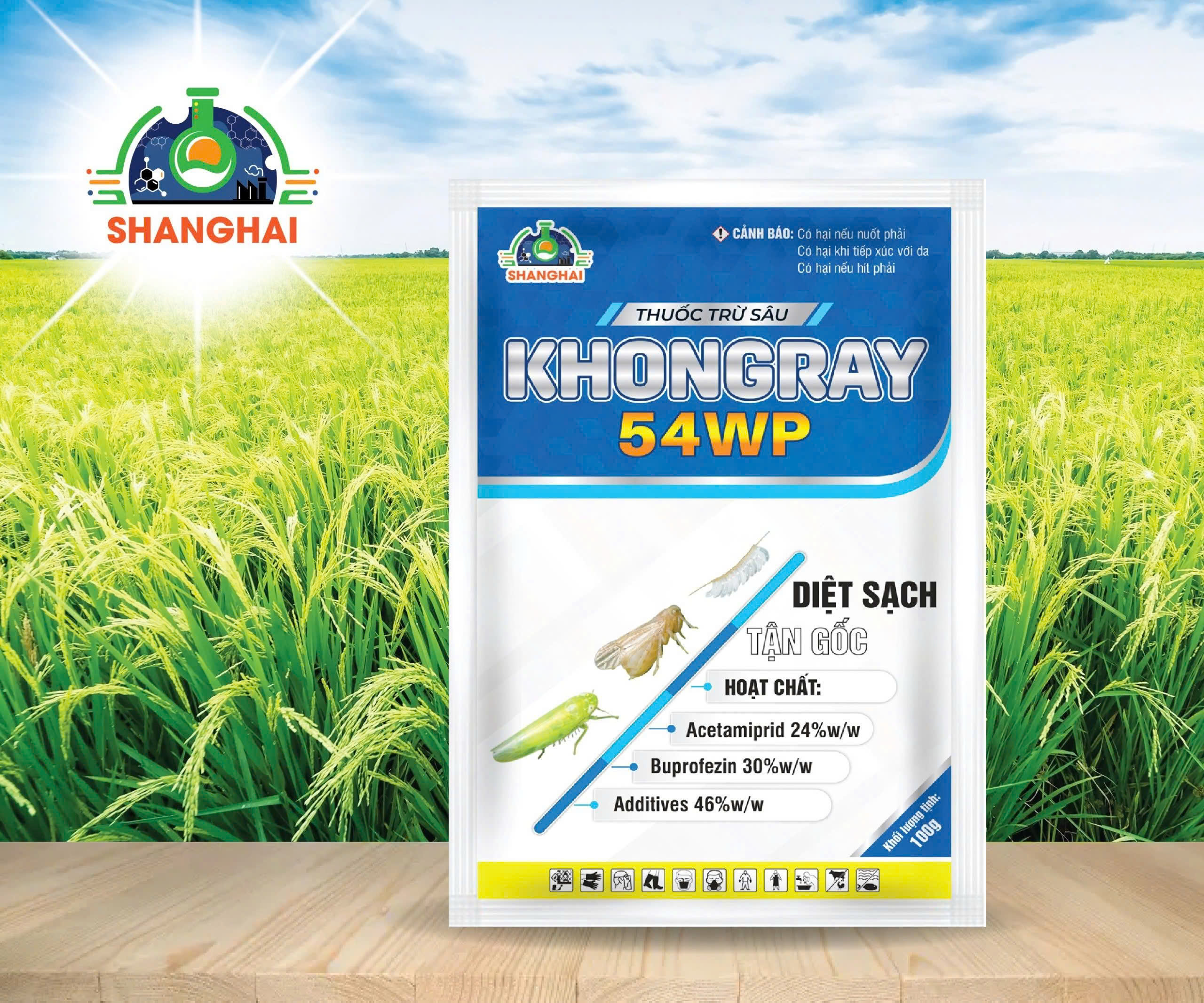 KHONGRAY 54WP (Acetamiprid 24% + Buprofezin 30%)
